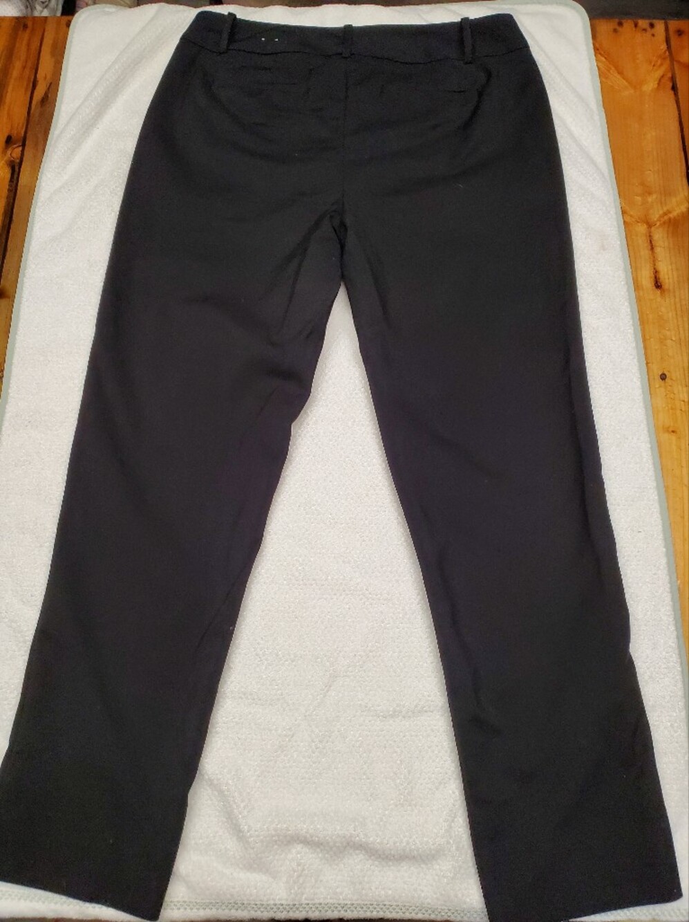Chico's Fabulously Slimming Black Ankle Pants Size 2 Straight Leg Trouser Work